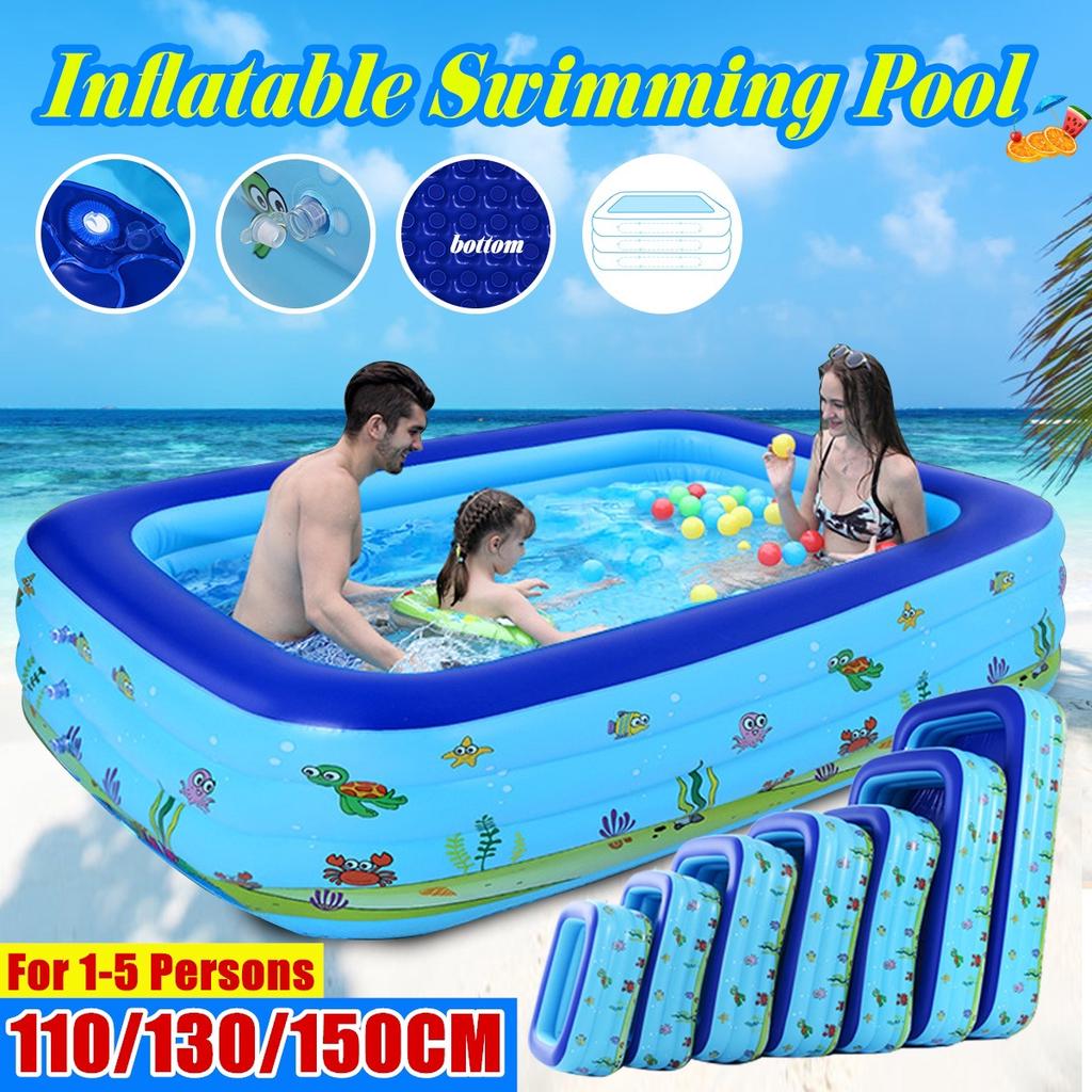 square inflatable pool