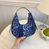 Fashion personalized leopard print dumpling bag women 2025 autumn new high-value retro versatile foreign style shoulder armpit bag