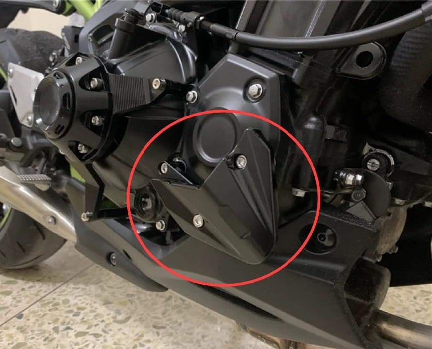 Motokano Clutch Cover Engine Slider Z900 Z1000 Z1000R 2010-2023 Undamaged Installation (Black)