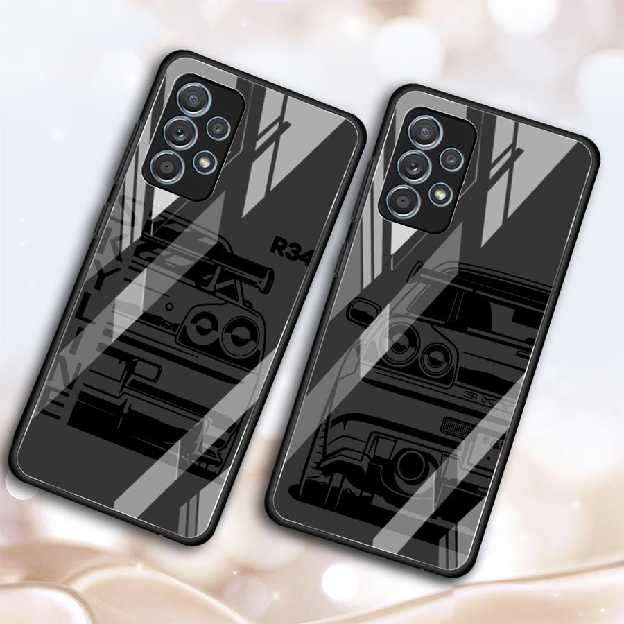 Phone Case for Samsung Galaxy A12 A10 A21 A06 A51 A52 A14 A30 A15 A50 A13 A20 A56 A35 A25 A36 A71 A16 A02 A73 A34 Creative Car