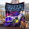 Coperta in Flanella Calda con Motivo Rocket League, Coperta Leggera Confortevole per Letto Divano