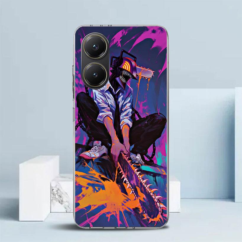 C-Chainsaw Mans Denji Phone Case For Xiaomi Poco F7 Ultra X5 X6 X7 Pro M7 Redmi 15C 15 13C 13 12C 12 10C 10 10A 9 9C 9A 9T Cover
