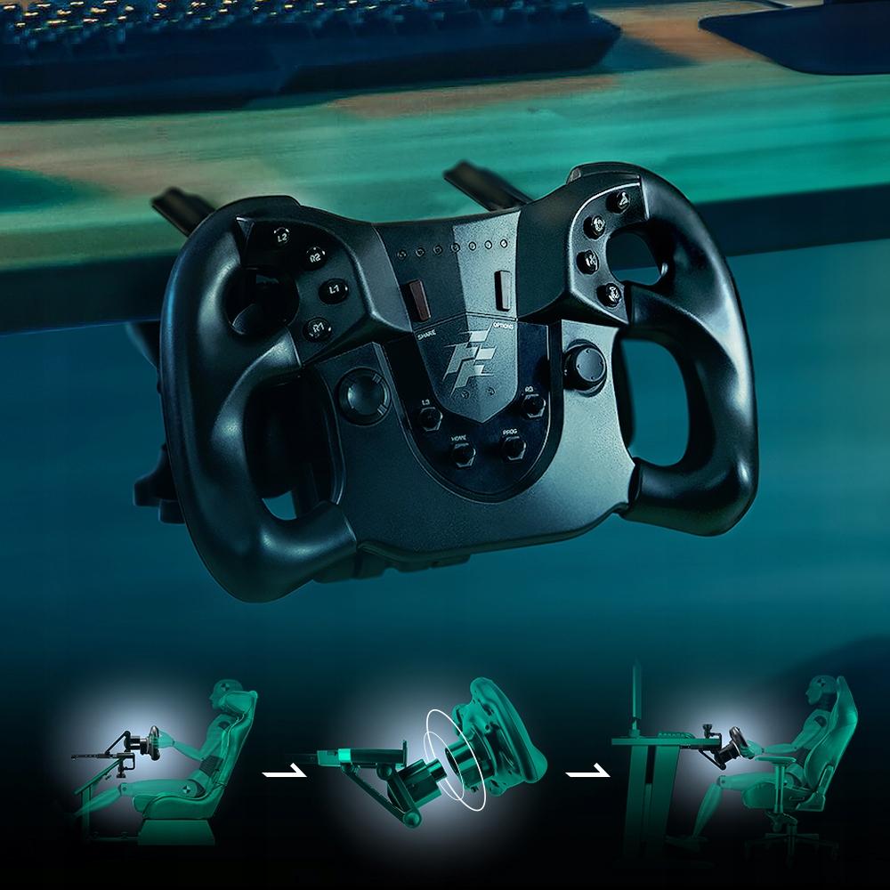 FLASHFIRE Monza WH3205V Gaming Stuurwiel met Pedalen PC/Xbox/PS/Nintendo