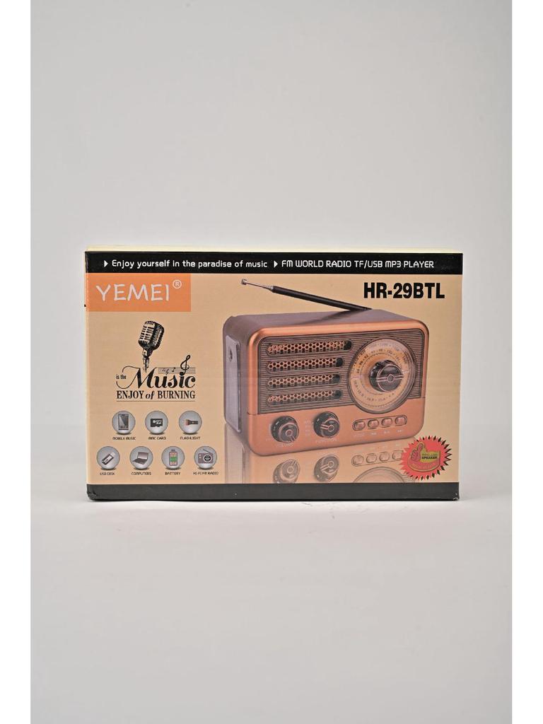 Retro Multi-Band Bluetooth Radio with MP3 & Card Slot Speaker