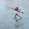 Double-Head Fish Pole Holder Easily Installation Metal Folding Rod Holder Adjustable Angle for Fishing Gear Winter Sea