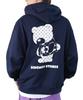 IMPROMES Men's SIDEWAYSTANCE Monogram Bear Fleece Pullover Hoodie In Navy