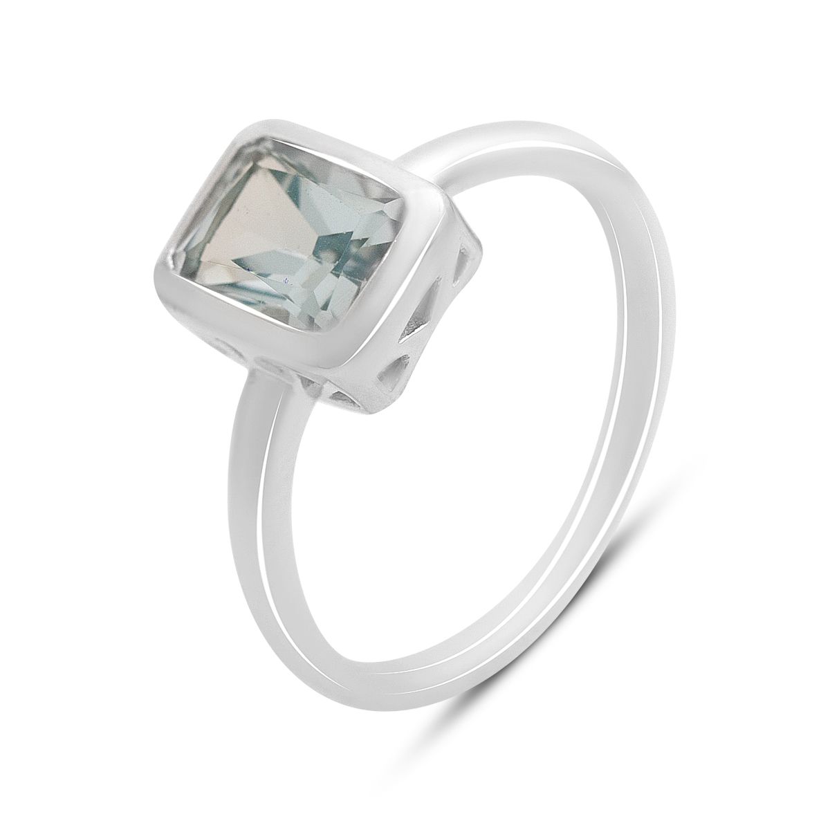 

Серебряное кольцо с натуральным топазом 1.95ct, вес изделия 2,59 гр (2171782) 18 небо синє світло кольору