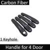 Door Handle Cover For Nissan Micra K13 March 2011~2016 Renault Pulse 2012 2013 2014 2015 Carbon Fiber Car Accessories Stickers