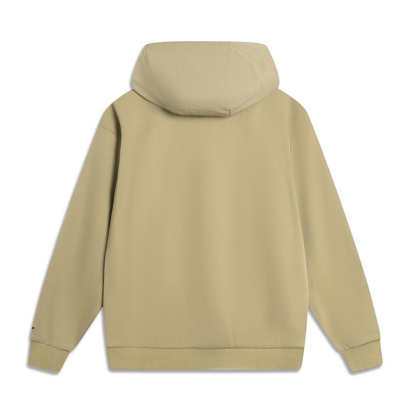 Li Ning Outdoor CF Moisture Wicking Fleece Warm Anti-Static Loose Pullover Hoodie Unisex Hoodies AWDV927-1