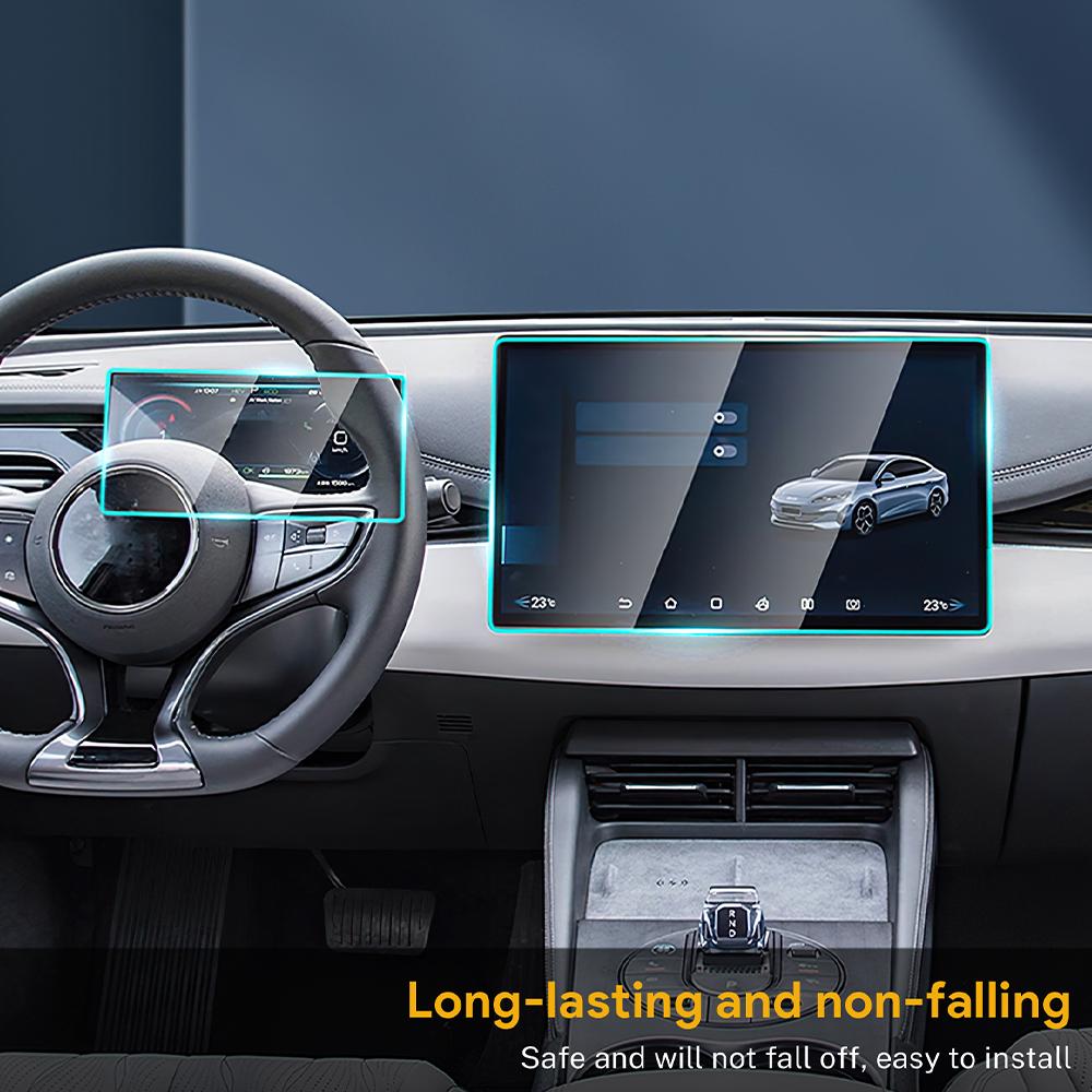 Tempered Glass Screen Protector for BYD Seal 2023-2025 Instrument and Navigation Display