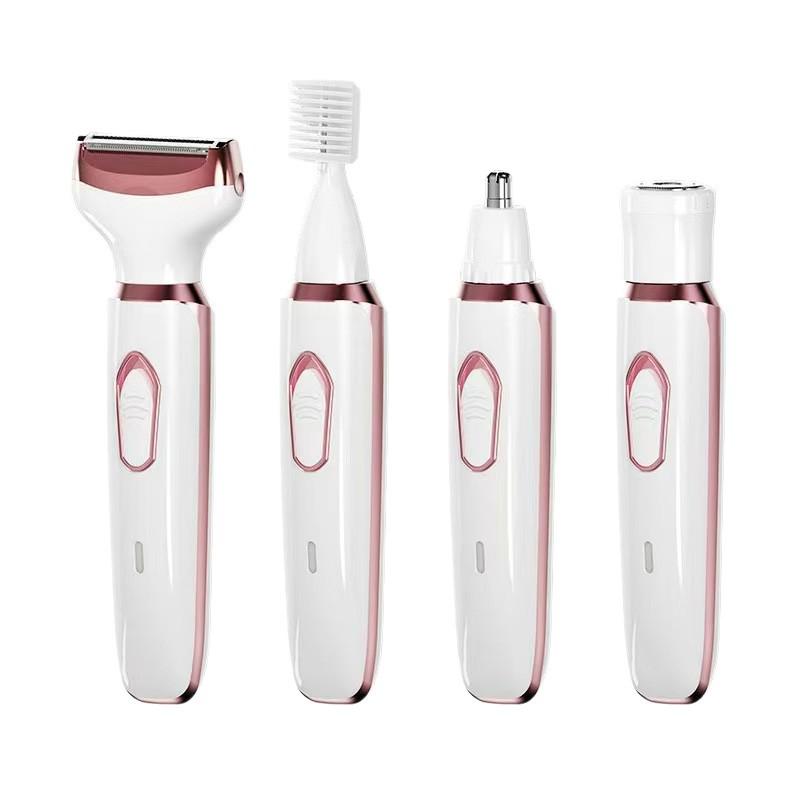 USB Rechargeable 4-in-1 Women's Electric Shaver for Legs, Armpits & Bikini Line