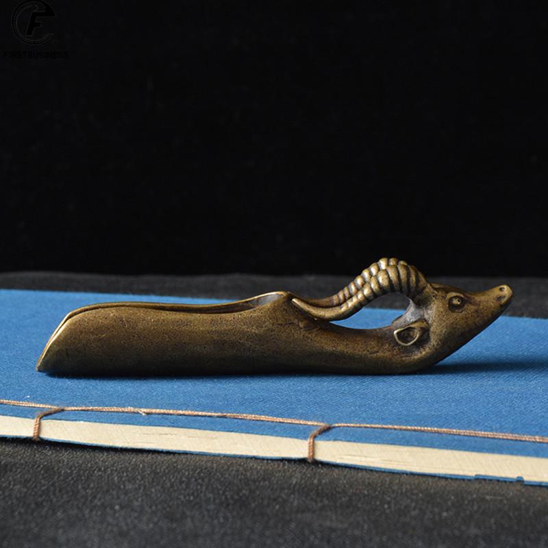 Tea Scoops Shovel Copper Wall Street Bull Coffee Black Tea Spoon Powder Teaspoon Teaware Chinese Tea Ceremony Accessories 1pcs