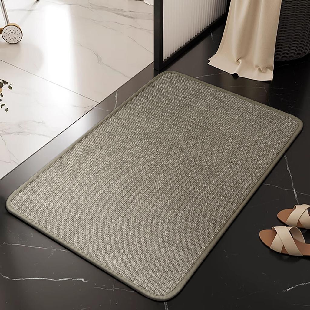 Bathroom Floor Mat Bathroom Door Mat Absorbent Non-slip Floor Mat Household Door Mat Toilet Bathroom Quick-drying Carpet