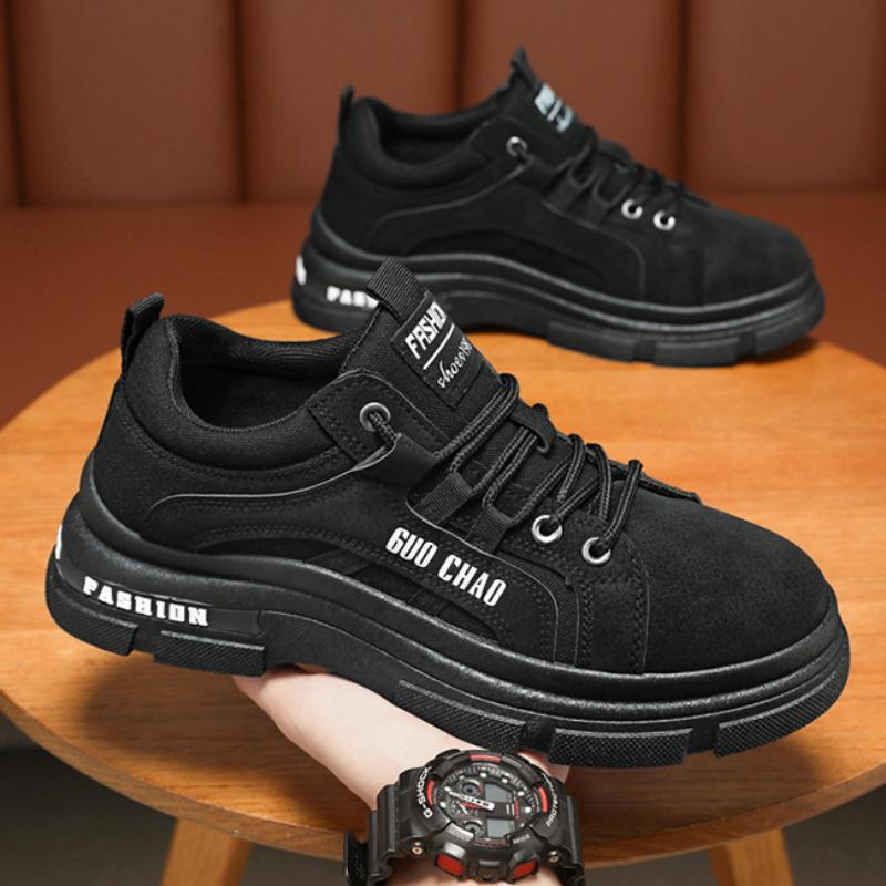 Men Casual Sneaker Outdoor Hiking Winter Shoes Light Non-slip Men Desert Ankle Boots for Men Designers PU Leather Bota Masculina