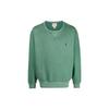 Polo Logo Solid Color Crewneck Sweatshirt Men Sweatshirt Green 710792815-011