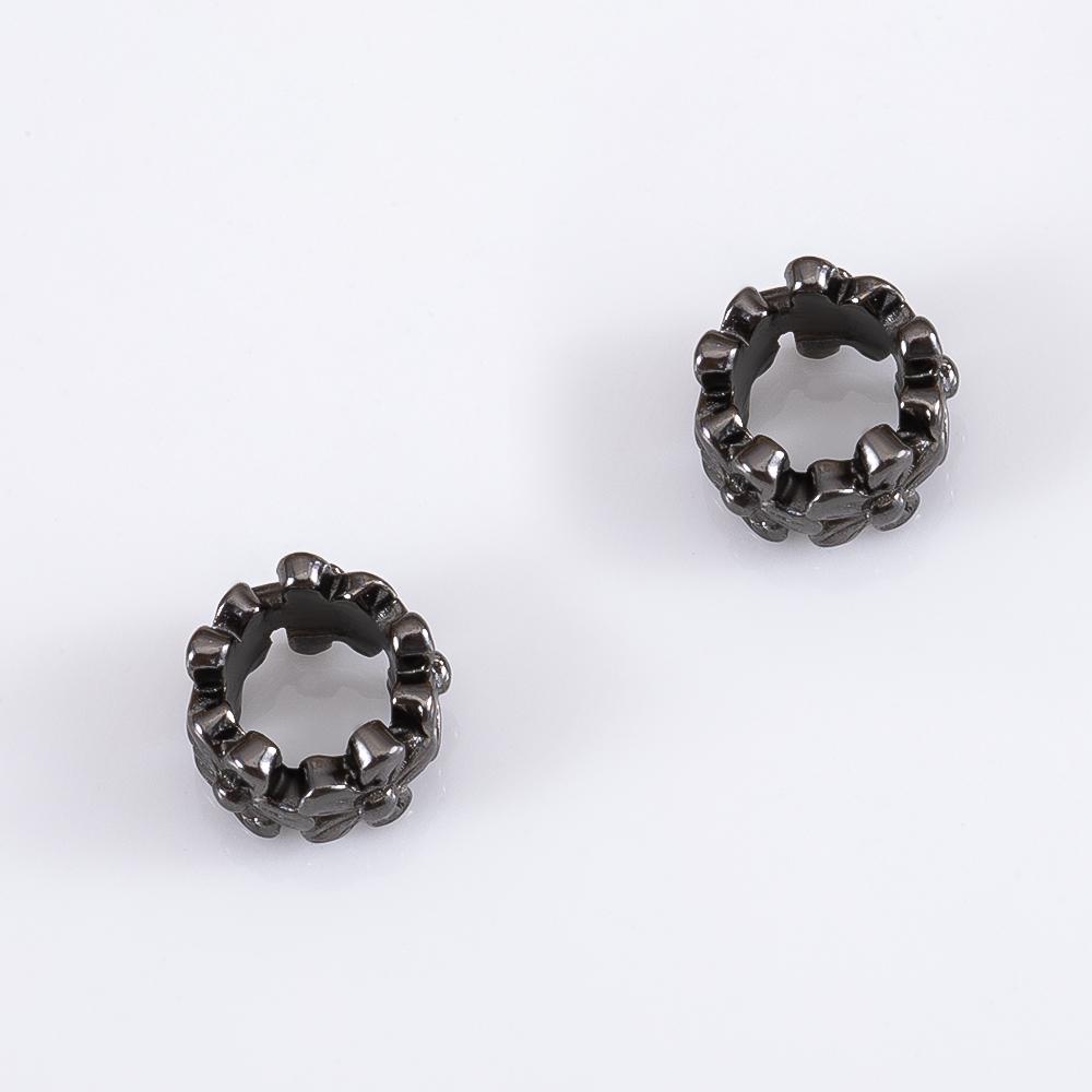 

5pcs Multi-shape Gunblack Alloy Spacer Beads Dark Gothic Style DIY Separator Beads For Bracelet Jewelry Making Supplies Material 5pcs