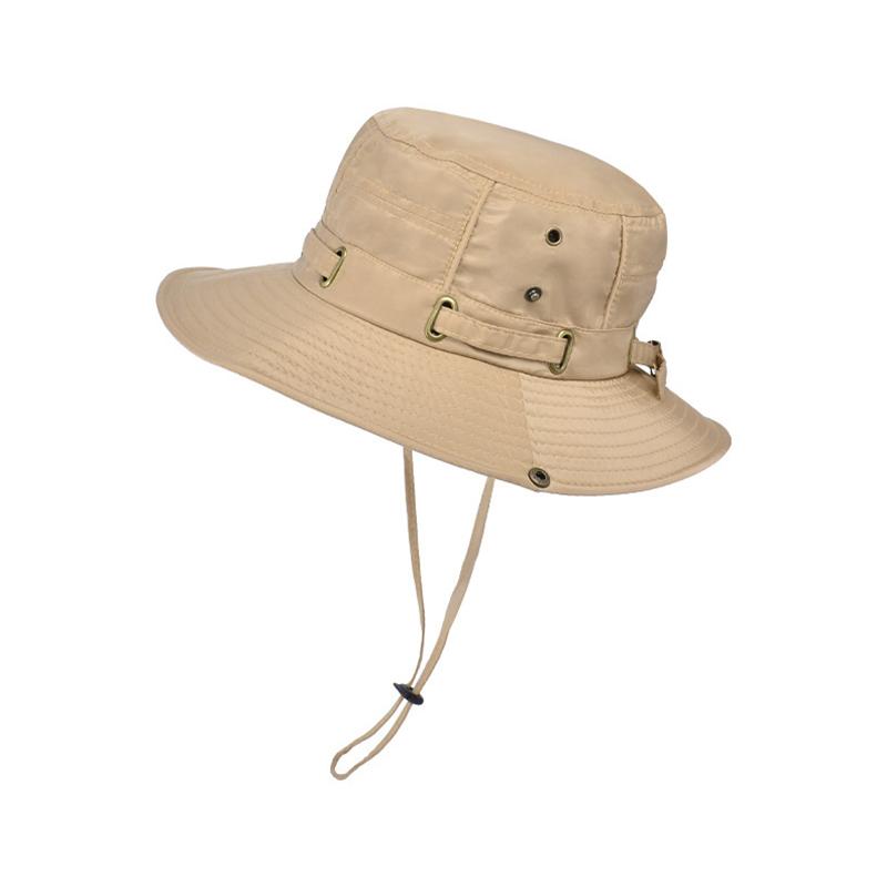 1 stk Caps Fiske Camping Ensfarget Solbøttehatt Sommer Polyester UV-beskyttelse Kvinner