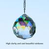 2pcs Crystal Ball Prism Pendant Suncatcher Window Suncatcher Rainow Maker Ornament with Chain for Easy Hanging Colorful