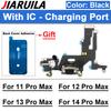1pcs USB Charging Charger Port Flex Cable For Iphone 11 Pro Max 11 Plus 11 Pro Dock Charger Connector With Microphone Flex
