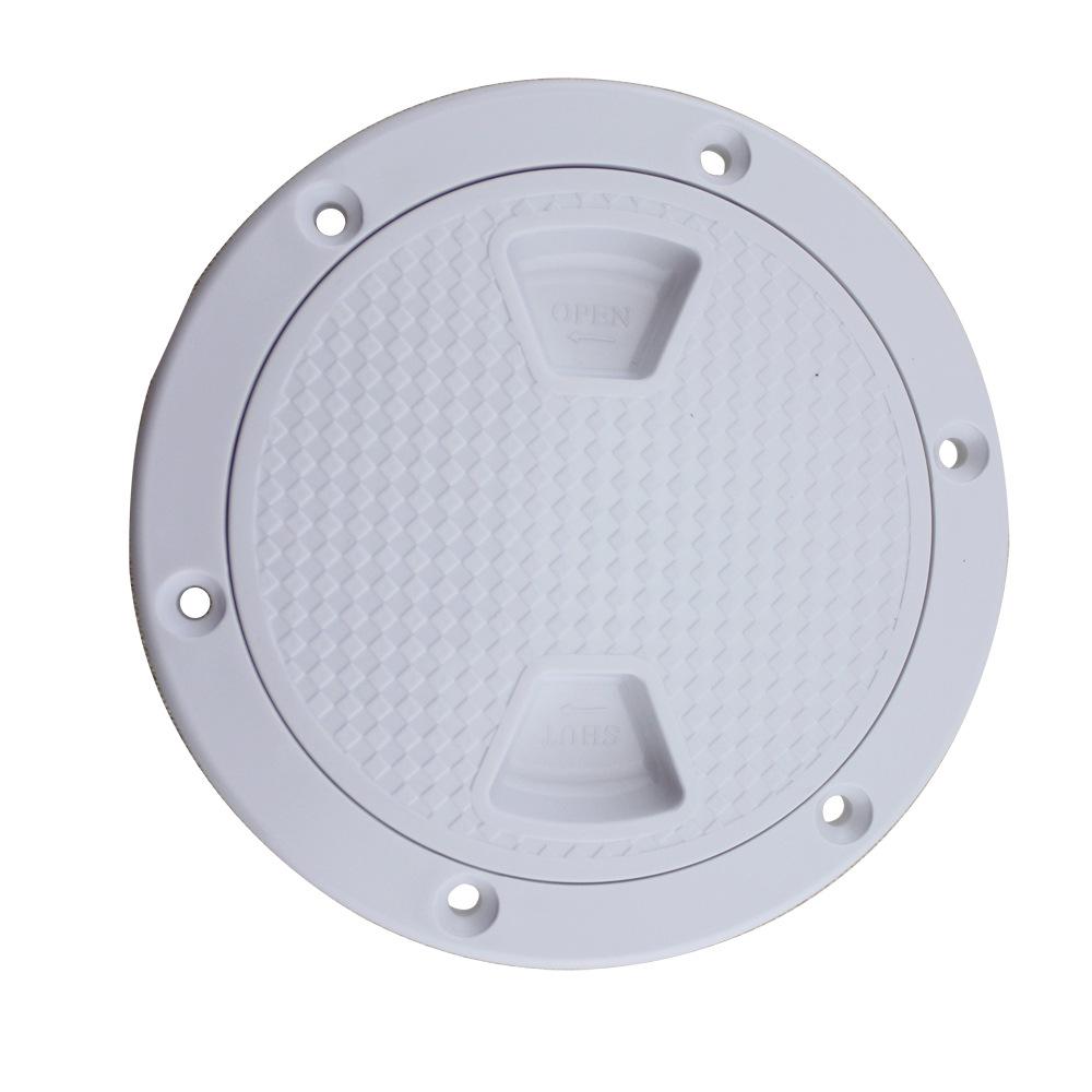 Round Deck Hatch Cover for Yacht Inspection - Marine Hardware