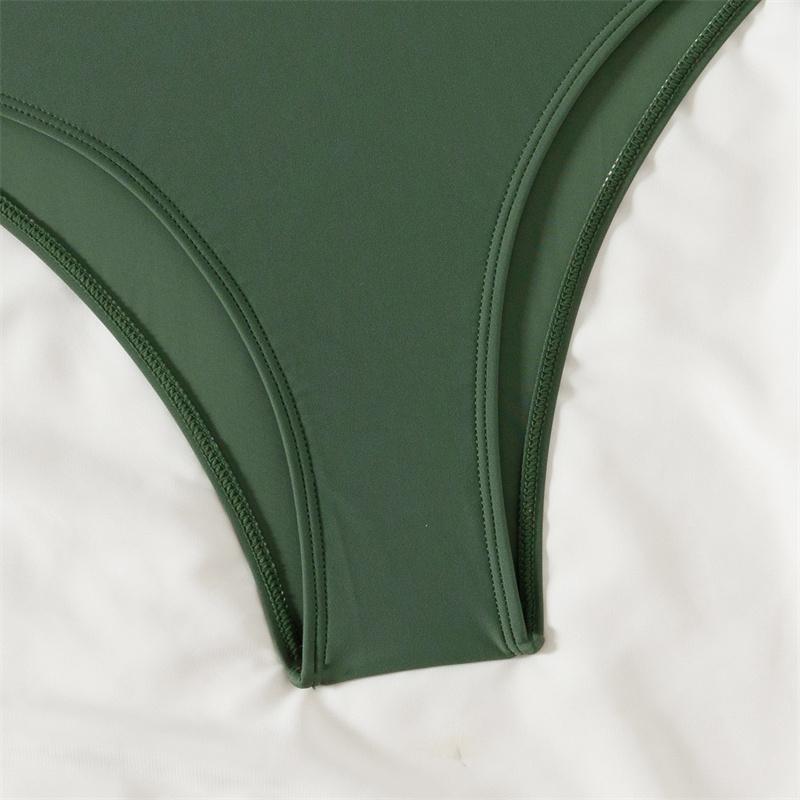 One Piece Swimsuit Women New Solid Swimwear Sexy Bandage Criss Cross Backless Monokini Bodysuit Bathing Suit Female Summer Beach