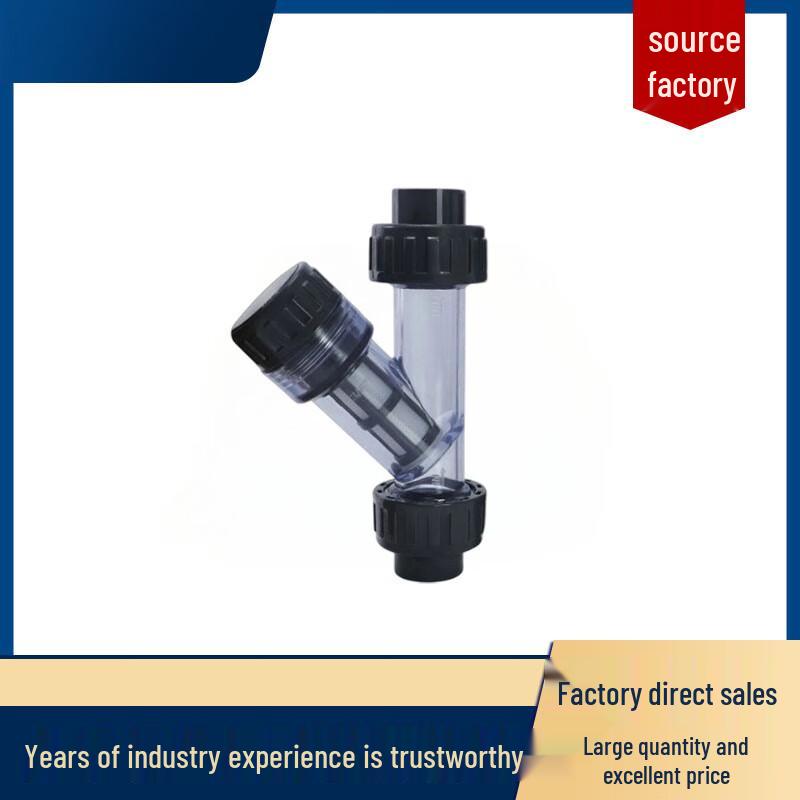 UPVC Industrial Y-Type Transparent Filter