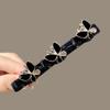 Sparkling Crystal Stone Braided Hair Clips Double Bangs Braided Barrettes Hairpins Women Girls Headwear Hair Styling Accessories