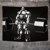 Orangutan rhino animal fitness tapestry wall hanging macho background cloth living room bed  home decoration