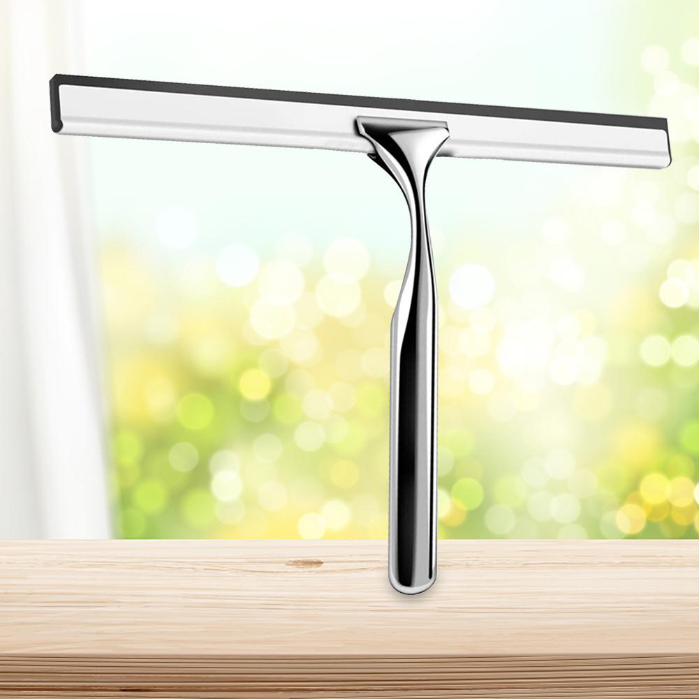 Stainless Steel Glass Scraper Multifunctional Shower Mirror Squeegee Antiskid Handle Corrosion Resistance for Bathroom Tool