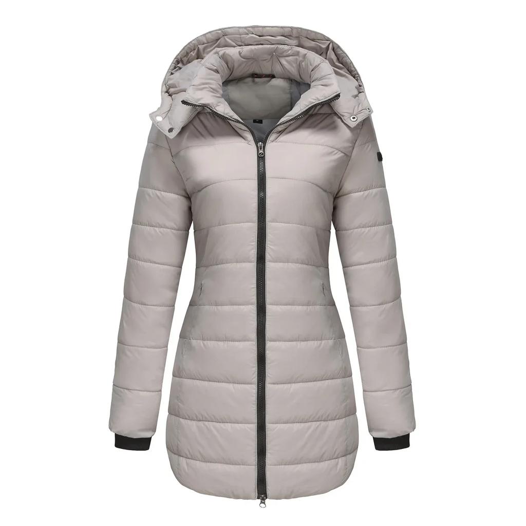 Winter Jackets for Women Puffer Quilted Jacket Long Cold Coat Parkas