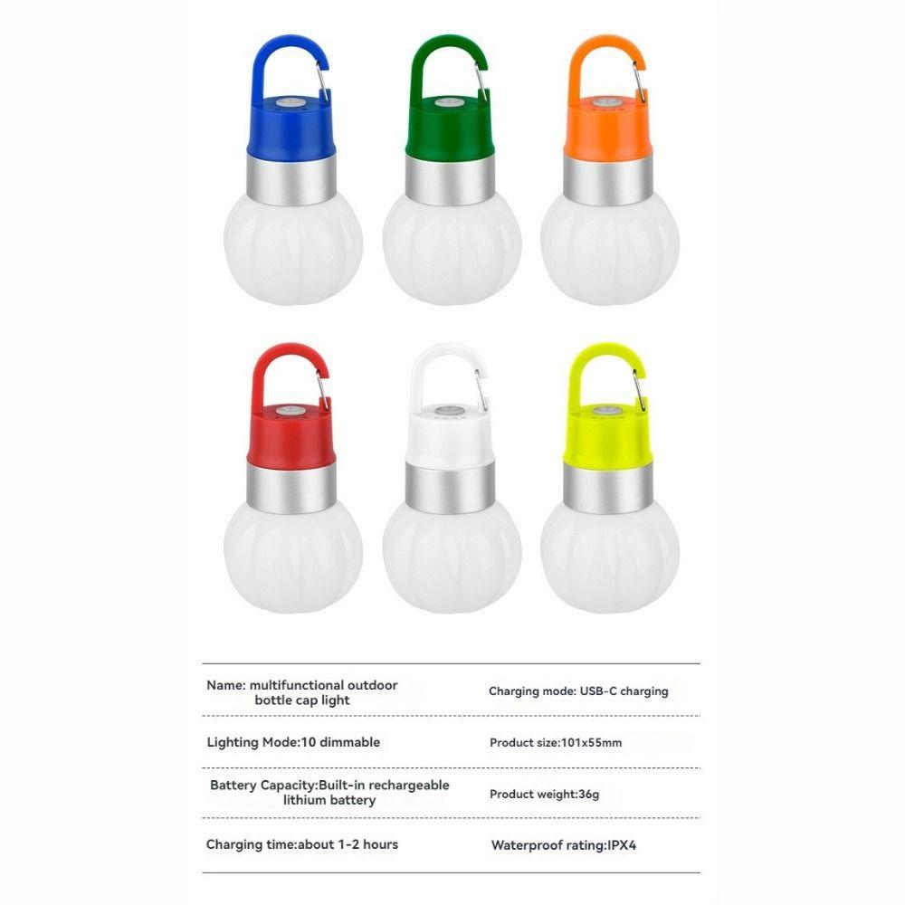 Multi-functional Outdoor Pumpkin Camping Lantern Long Life LED Flashlight Water Bottle Light