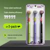 Two-Pack High-Grade Soft Bristle Three-Sided Toothbrush for Adults with Spiral Bristles.