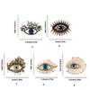 Lightweight Zinc Alloy Statement Pin Intricate Evil Eyes Charm And Crystal Embellishments Eleant Brooch Accessory