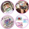 A4 Multicolor Iridescent Holographic Clear Transparent PVC Fabric Leatherette Laser Rainbow Film Vinyl Craft Bag Earring DIY Bow