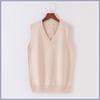 Gilet a Maglia Senza Maniche Donna Uomo Scollo a V Preppy Studenti Ragazzi Ragazze Classico Primaverile Maglione Lavorato a Maglia Moda Coreana Gilet Retrò