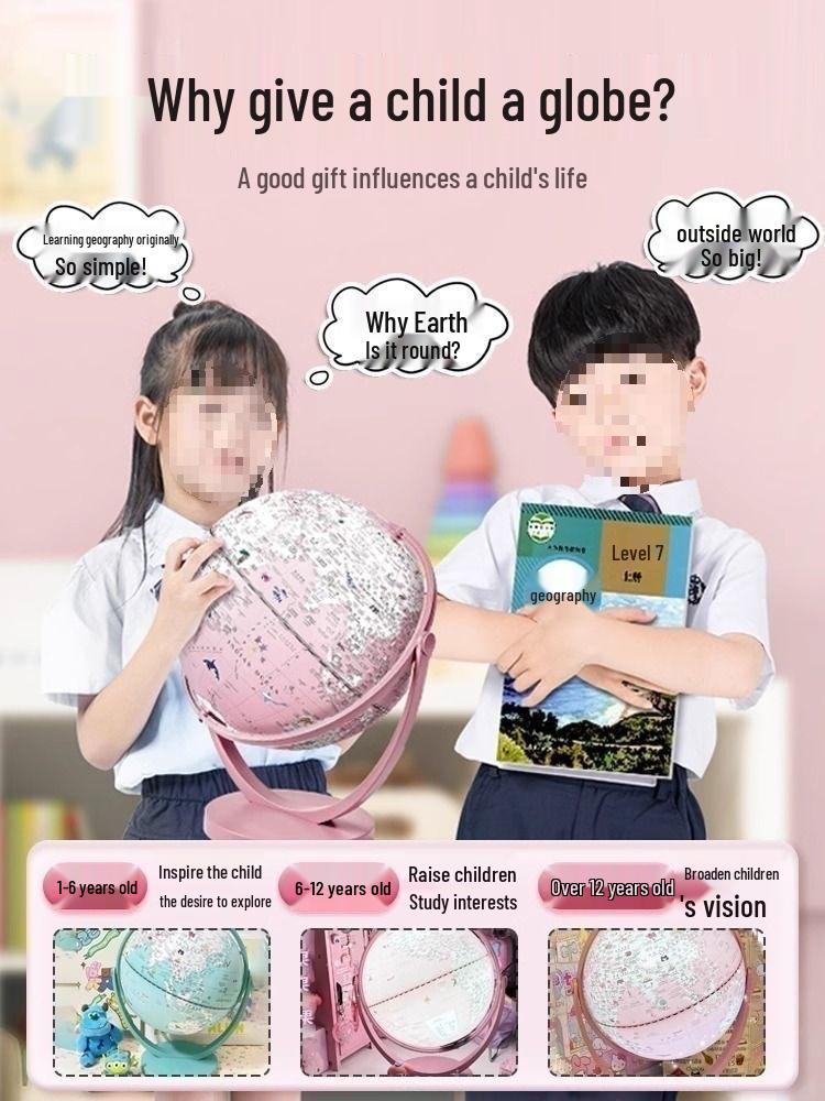 3D Gemini Luminous Night Light Globe for Children's Day or June 1st Birthday Gift - Free Shipping