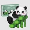 Stavebnice Huahua Chinese Panda - Kompatibilní s Legem, sestavou malých puzzle, dekorativními hračkami