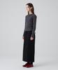 Dangled Drop Dgdp Cotton Maxi Skirt_Black