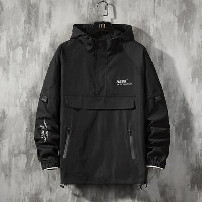 Męskie kurtki i płaszcze Streetwear Hip Hop Harajuku Męska wiatrówka Płaszcz Męska odzież