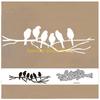 F26C Birds On Branch Metal Cutting Dies Stencil Scrapbooking DIY Album Stamp Paper