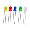 200Pcs Led Diode kit 3mm & 5mm Clear LED Light Emitting Diodes Bulb LED Lamp Red Green Blue Yellow White, for Science Experiment