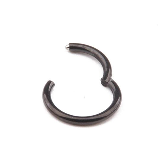 1 Pc 16G 14G Hinged Segment Hoop Ring Stainless Steel Lip Nose Septum Piercing