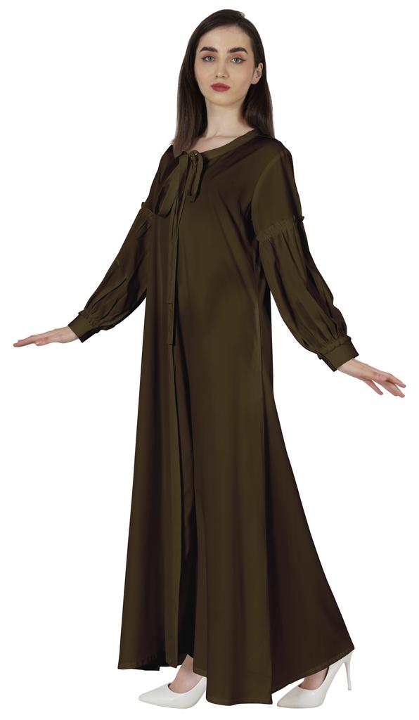 Bimba Women's  Abaya  Islamic Prayer Dress With  Hijab Scarf  Cuff On Sleeve  Muslim