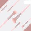 Cangzhou 6-Piece Portable Makeup Brush Set: Foundation, Eyeshadow, Loose Powder, Blush, Eyeliner, Detail.
