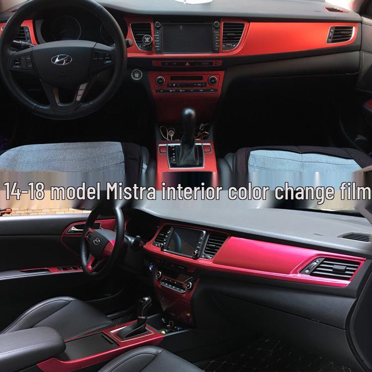Hyundai Mistra 2014-2019 Наклейка-обертка из углеродного волокна для интерьера, накладка на рычаг переключения передач