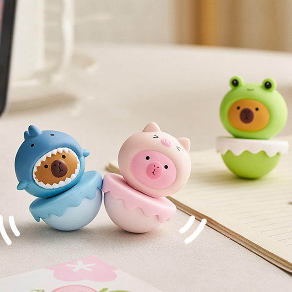 Resin Doll Capybara Tumbler Model Animals Tumbler Capybara Animals Figures  Collection Toy