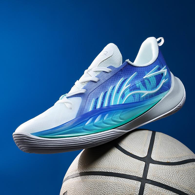 8316 Night Light Basketball Shoes Low Cut Mesh Face Children's Teenagers' Girls' Training Sports Primary Secondary School Students
