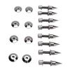 8 Pack Speaker Spike Pad Kit Shockproof Adjustable Copper Speaker Isolation Feet Stand for Amplifier CD DVD Player