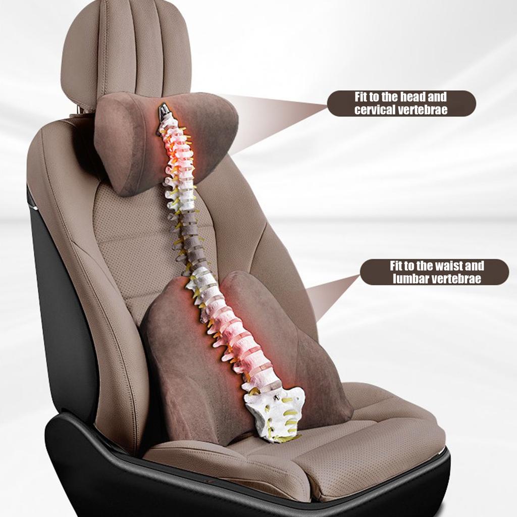 Car Headrest Neck Pillow Memory Cotton Pillow Interior Supplies