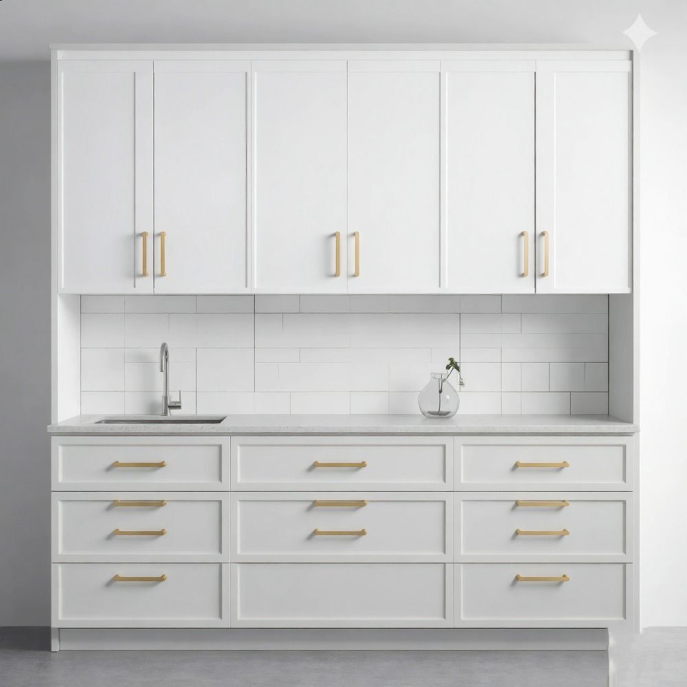 Modern Style Cabinet Handles Brushed Nickel Finish Furniture Handles For Dresser Cabinet